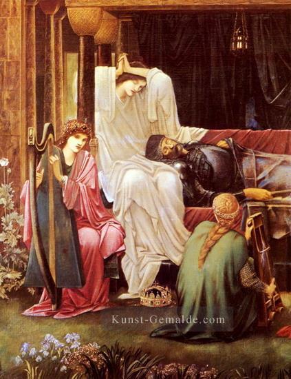 Der letzte Schlaf Arthur in Avalon Präraffaeliten Sir Edward Burne Jones Ölgemälde